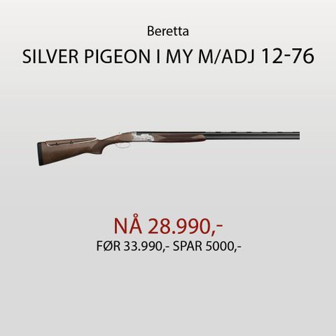 Beretta Silver Pigeon I MY m/Adj.Stokk RH 12-76 71cm