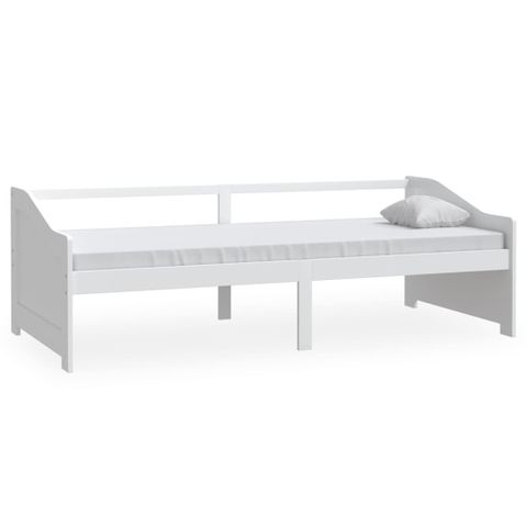 vidaXL Sengeramme 3 seter heltre furu 90x200 cm hvit(sku 322165)