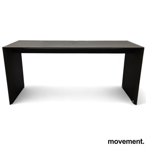 Ståbord / barbord / mingelbord  i sort, 200x60cm, høyde 94cm, pent brukt
