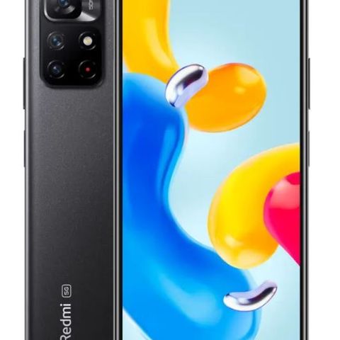 Xiaomi Redmi Note 11S 128 GB, Black 2 år garanti + 3 år reklamasjon