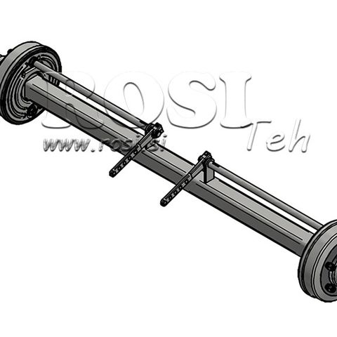 Aksel for traktorhenger 1150kg, 3300kg,4800kg, 7200kg med bremser