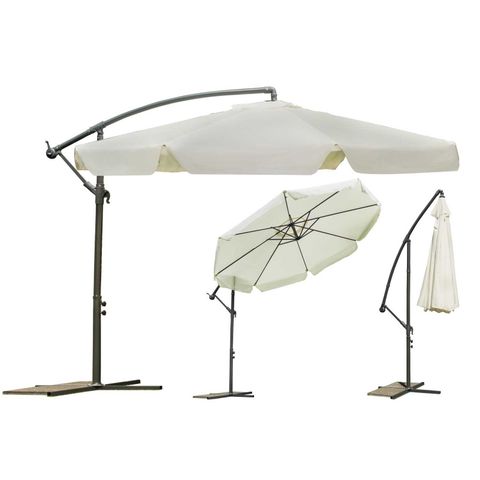 Sammenleggbar hageparaply parasoll 350 cm - 8 segmenter