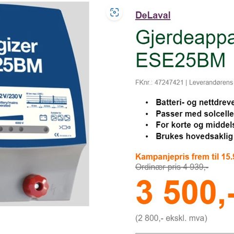 Gjerdeapparat ESE 25BM