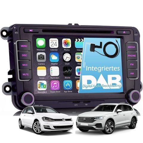 VW Golf Passat Touran Tiguan Transporter Android DAB+ Carplay GPS Skoda