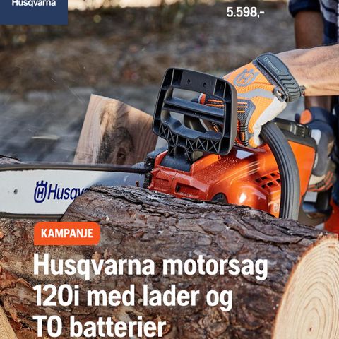 Kampanje Husqvarna batterisag