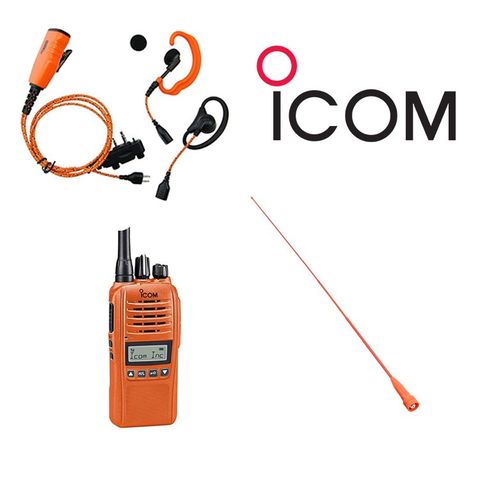 Icom ProHunt Basic2/Compact pakke Jaktradiopakke m/headset og lang antenne