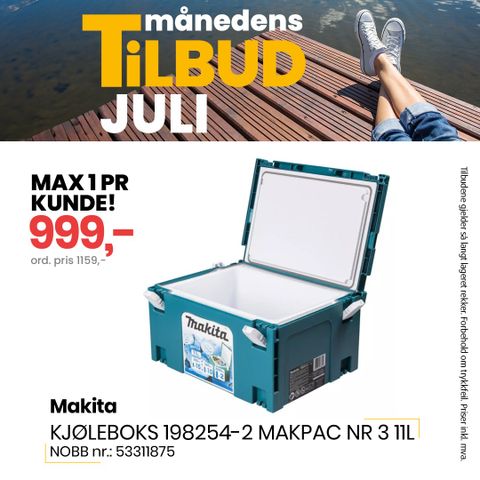 Makita kjøleboks 11 liter