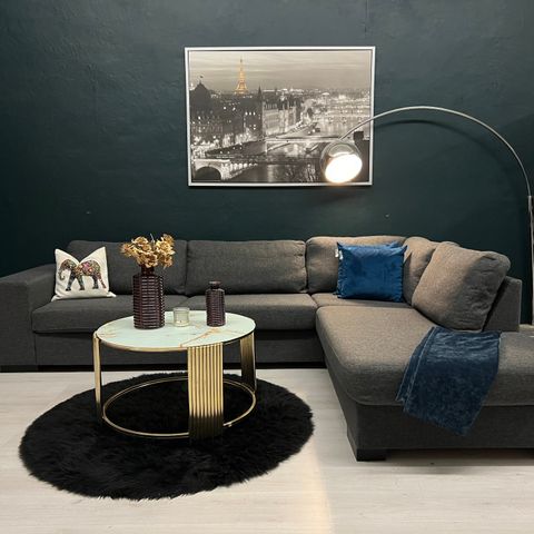 GRATIS LEVERING - SALG! Nyrenset design hjørnesofa fra Bohus