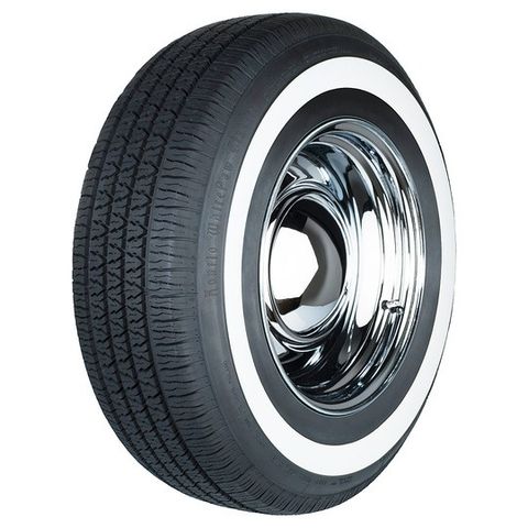 225/75R15 Kontio Whitepaw dekk med 40mm hvit stripe