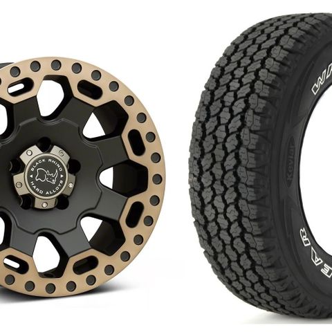 Offroadhjul til VW Amarok - 17" Black Rhino Warlord med 265/65R17 Goodyear AT