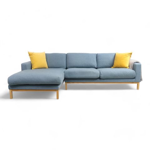 Fri Frakt | Nyrenset | Turkis Bolia North 3-seter sofa med sjeselong