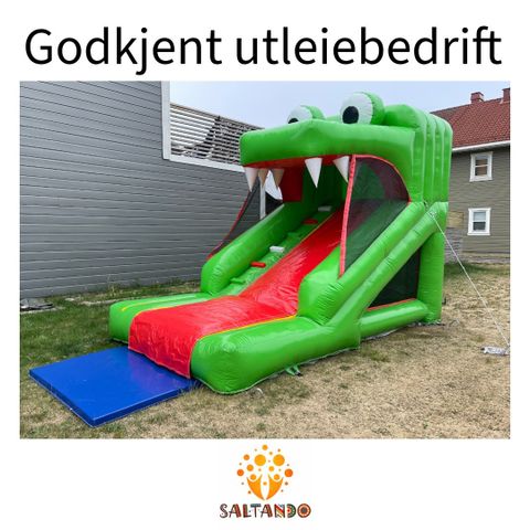 Lei en Mini Krokodille sklie hoppeslott utleie