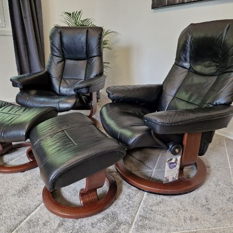 2 stk. Stressless® Mayfair(M) lenestoler m/krakk fra Ekornes