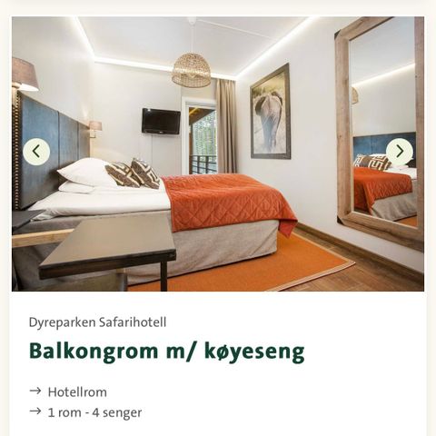 Dyreparken overnatting Safarihotell