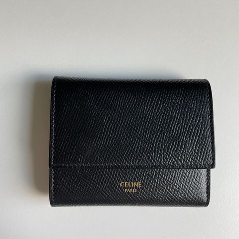 Celine Small Trifold Wallet Black