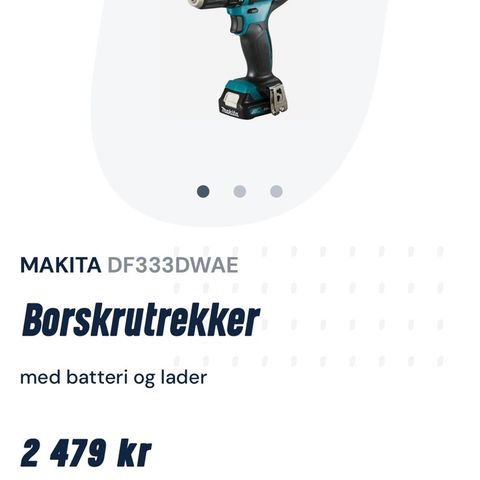 Makita DF333d 10.8v / 12v drill / borskrutrekker