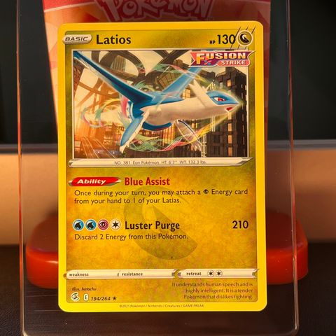 Latios 194/264 - Rare Pokémonkort