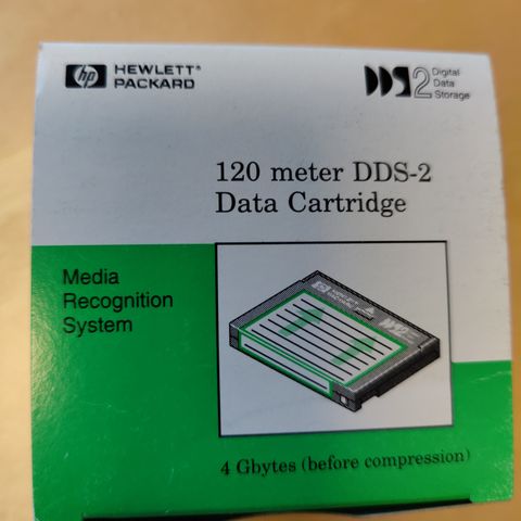 HP DDS 2, 120m, 4GB datalagringstape