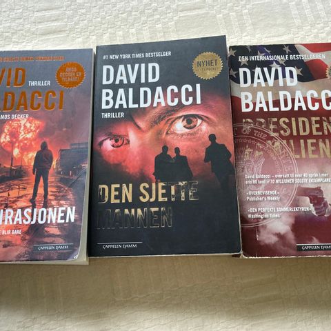 David Baldacci 3 bøker