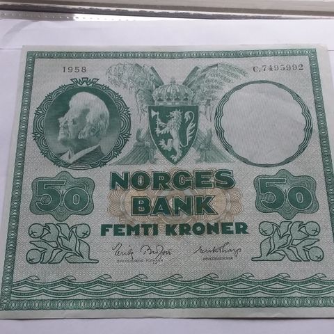 50 kr 1958 C  kv 1++