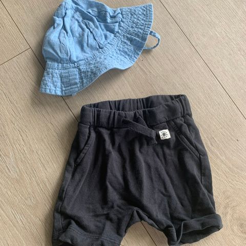 Klespakke solhatt og shorts