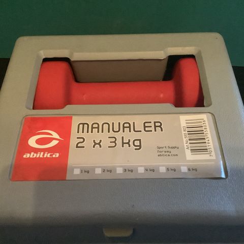 2 x 3 kg manualer