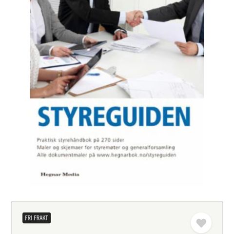 Styreguiden Hegnar Media . Håndbok med elektroniske maler