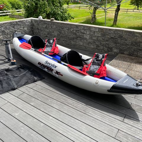 Sevylor SVX200 River XK2. Solid inflatable kayak.