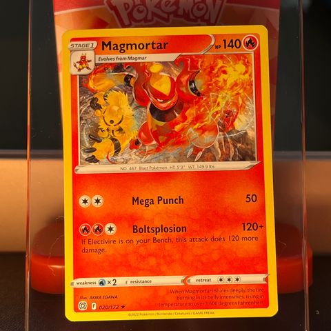 Magmortar 020/172 - Rare Pokémonkort