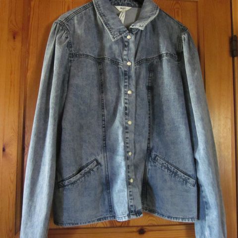 OLAJAKKE I DENIM STOFF STR. XL