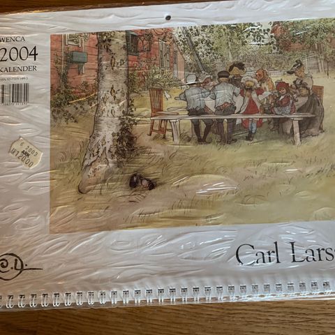 Carl Larsson - uåpnet kalender fra 2004