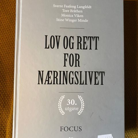 Lov og rett for næringslivet 30. utg.