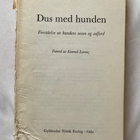 Dus med hunden/ Eberhard Trumler