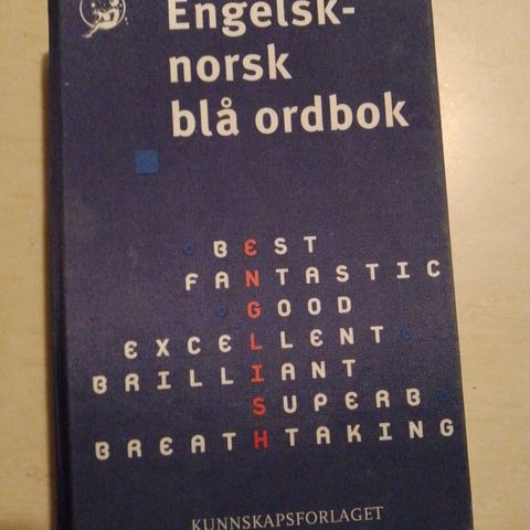norsk-engelsk blå ordbok