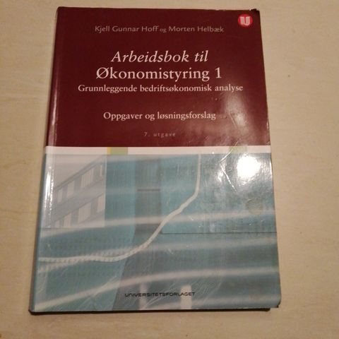 Arbeidsbook økonomistyring 1