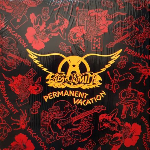 Aerosmith – «Permanent Vacation» Ltd, red/black marbeled Still Sealed