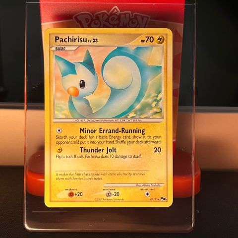 Pachirsu 4/17 Rare Pokémonkort - Pokémon POP Series 6 (2007)