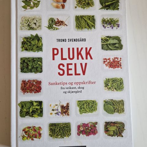 Boken "Plukk selv" selges.