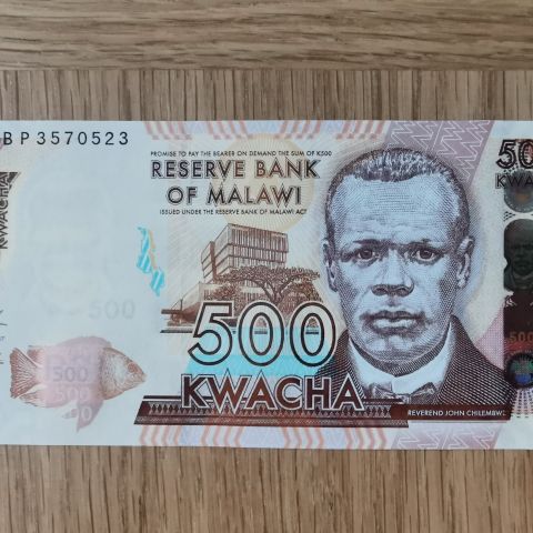 Malawi 500 kwacha, 2017, UNC