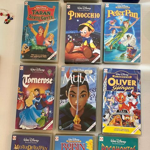 Disney klassikere på vhs