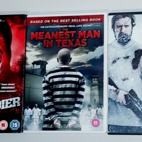 3 DVD.FOOTSOLDIER-THE MEANEST MAN IN TEXAS-OFF PISTE.