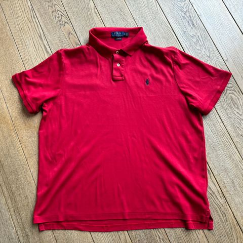 Knapt brukt Polo Ralph Lauren rød trøye str XL