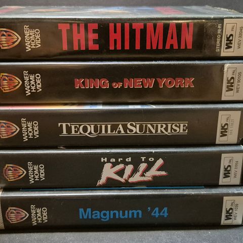 Bigbox VHS gamle utleie filmer Warner home video