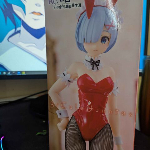 Re Zero bunny girl Rem anime figur Statue