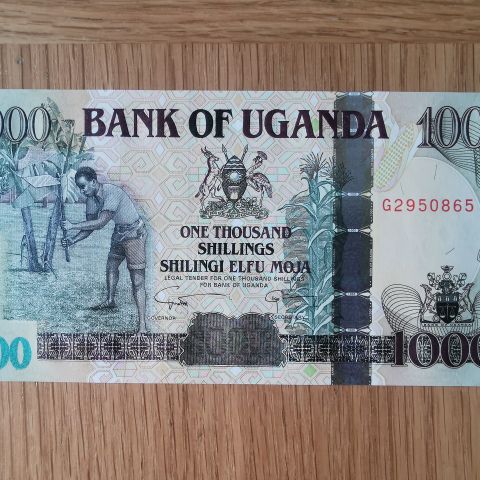 Uganda 1000 shilling, 2009, UNC