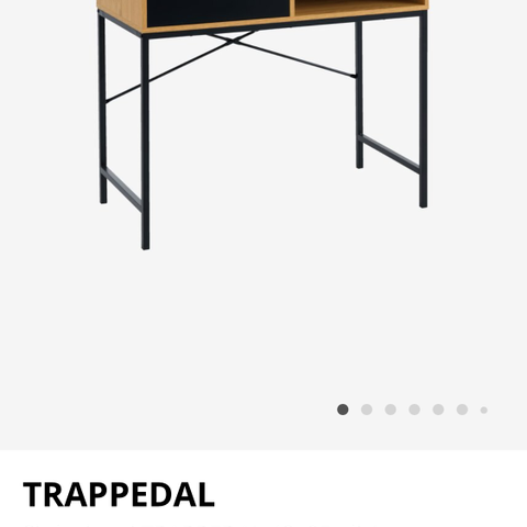Trappedal skrivebord