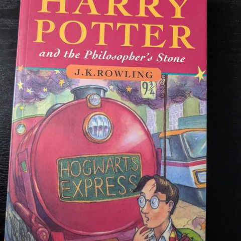 First edition late print Harry Potter and the Philosopher's stone with rare typo