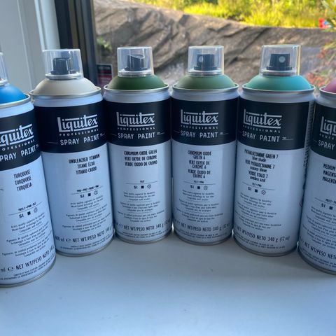 6 stk. Liquitex Professional Spray Paint