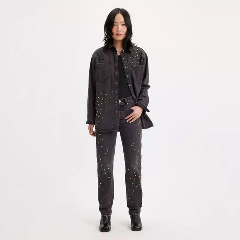 Som nye: Levi's 501 Glitter Bomb 30x32