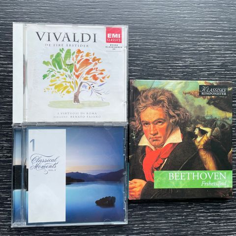 Tre klassiske cd-er selges samlet